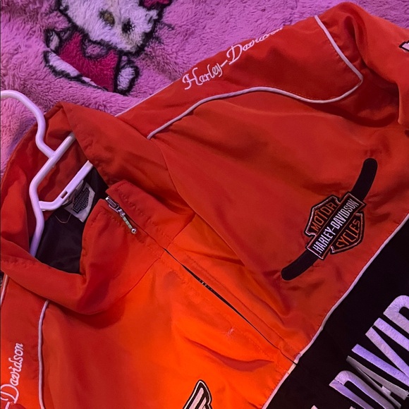 Harley-Davidson Vintage Orange and Black Jacket - Picture 3 of 6